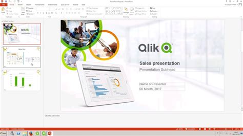 Qlik NPrinting features for PowerPoint reports .